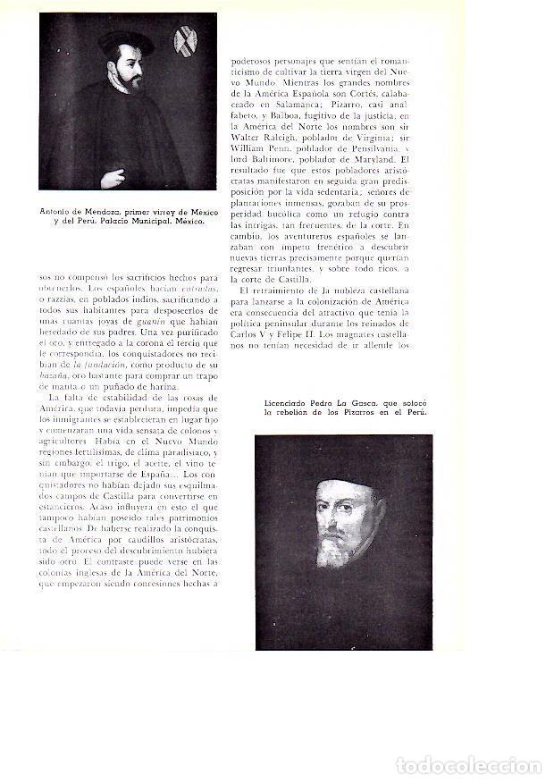 Postkarten: LAMINA 28136: Antonio de Mendoza y Pedro La Gasca - Josep Pijoan