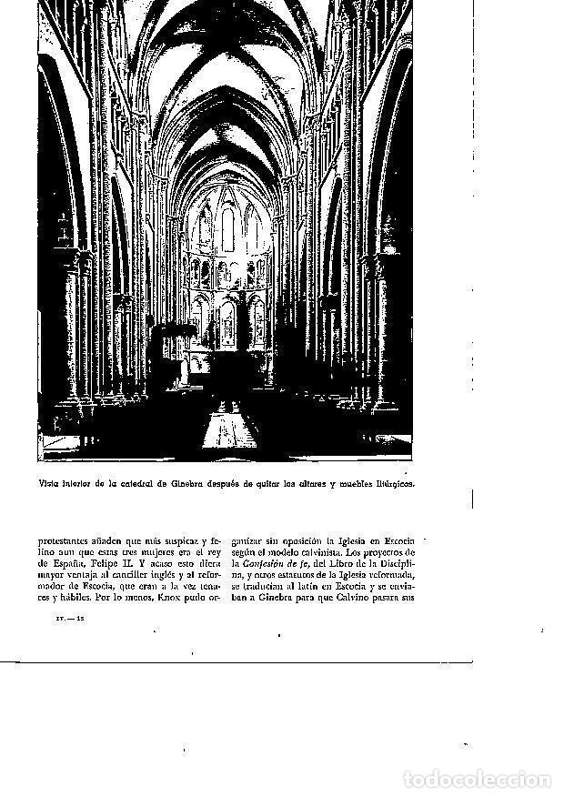 Postales: LAMINA 28106: Interior de la catedral de Ginebra - Josep Pijoan