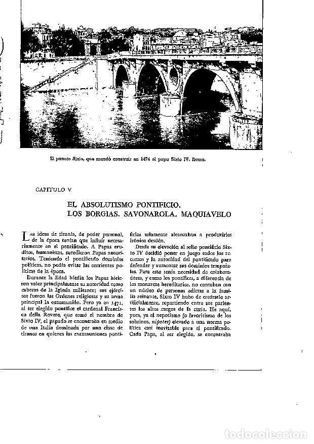 Postcards: LAMINA 28082: Puente Sixto en Roma - Josep Pijoan