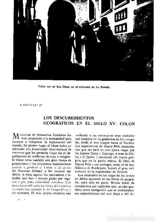 Postcards: LAMINA 28075: Colon con su hijo Diego en el convento de La Rabida - Josep Pijoan