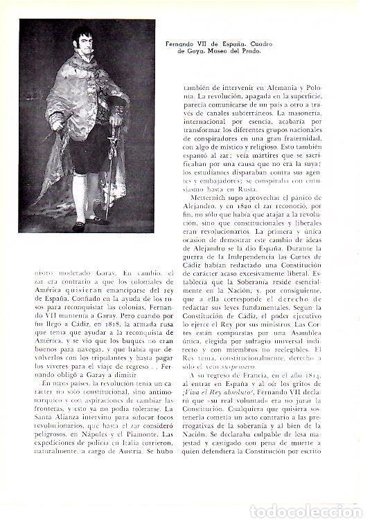 Postcards: LAMINA 28240: Fernando VII de Espa&ntilde;a, por Goya - Josep Pijoan