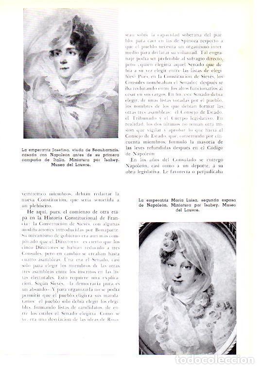 Postcards: LAMINA 28231: Las emperatrices Josefina y Maria Luisa de Francia - Josep Pijoan