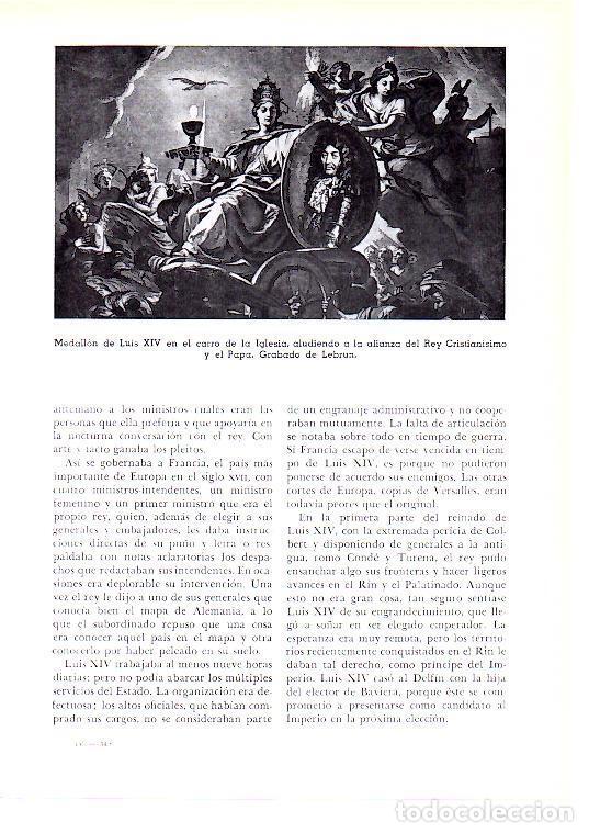 Postkarten: LAMINA 28186: Medallon de Luis XIV en el carro de la Iglesia - Josep Pijoan