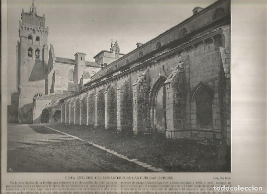 Cartes Postales: LAMINA V02847: Vista exterior Monasterio de las Huelgas, Burgos - Varios