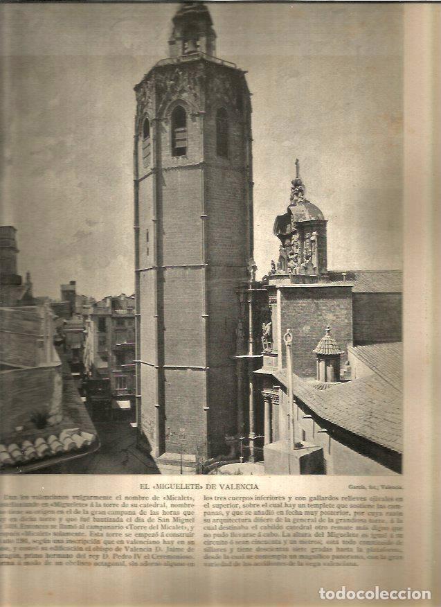 Postales: LAMINA V02724: El Miguelete, Valencia - Varios