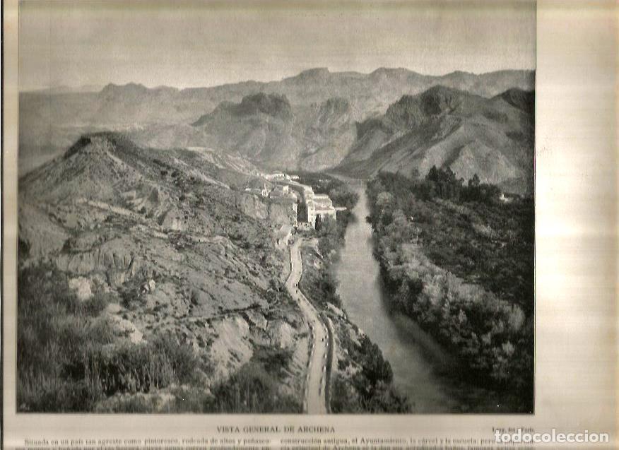 Postais: LAMINA V02701: Vista general de Archena ba&ntilde;ada por el rio Segura - Varios