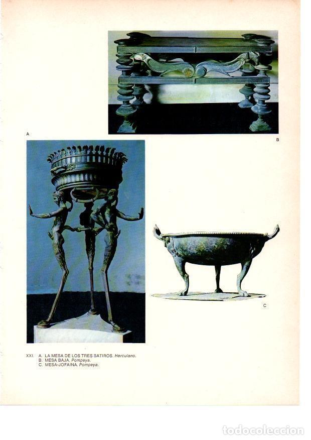 Cartoline: LAMINA 27810: Muebles de Pompeya - Raymonde de Gans