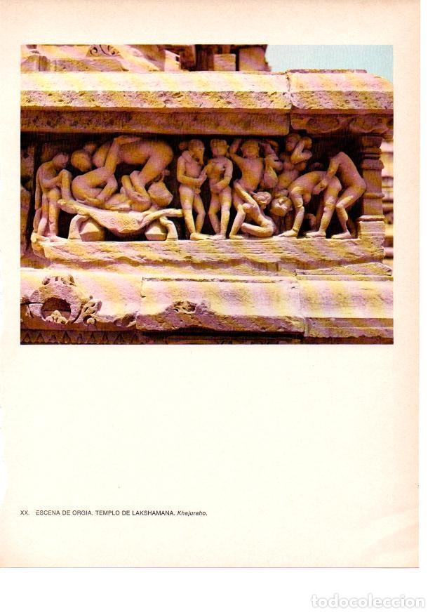 Cartoline: LAMINA 28034: Orgia, Templo de Lakshamana, Khajuraho - Raymonde de Gans