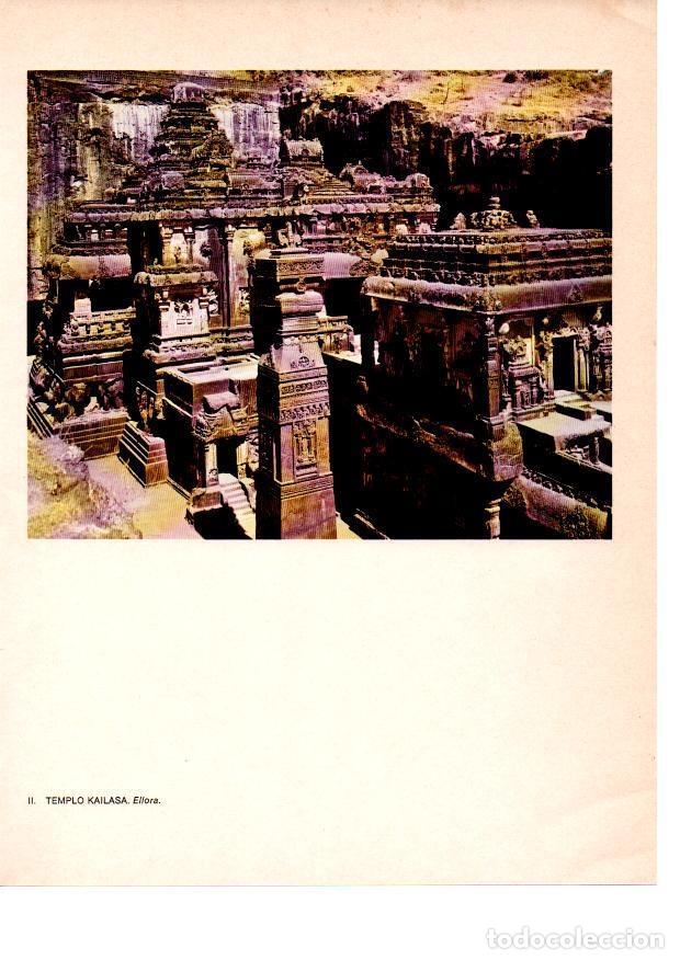 Postais: LAMINA 28016: Templo Kailasa de Ellora - Raymonde de Gans