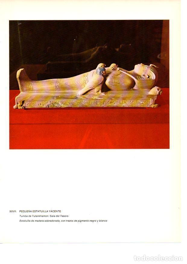 Postcards: LAMINA 27929: Estatua yacente de la tumba de Tutankhamon - Raymonde de Gans