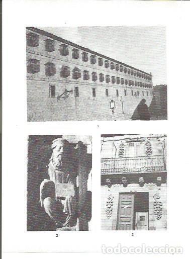 Postales: LAMINA V02325: Convento de San Pelayo y La Casa de la Parra en Santiago - G. Fuertes Dominguez