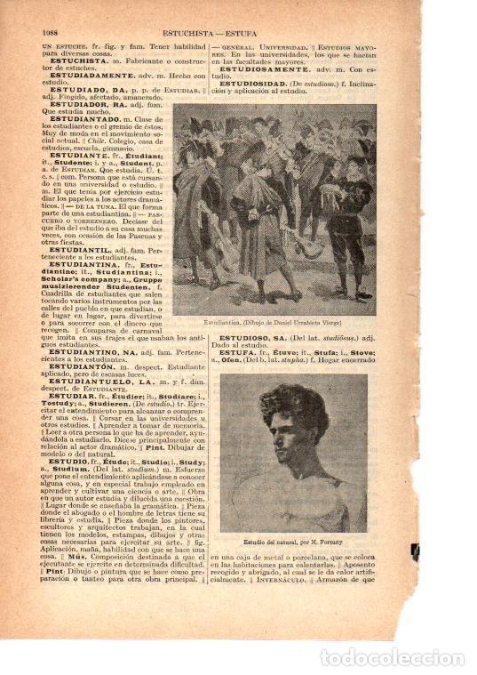 Cartoline: LAMINA 39072: Estudio del natural, por Fortuny - VVAA