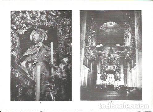 Postales: LAMINA V02302: Catedral de Santiago. Escultura de piedra de Santiago, Altar Mayor y los Organos - G.