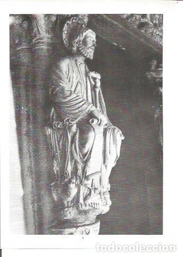 Postales: LAMINA V02291: Catedral de Santiago. Parteluz del Portico de la Gloria - G. Fuertes Dominguez