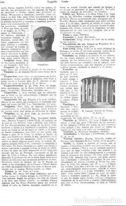 Postkarten: LAMINA 29182: Templo de Vesta en Roma y busto de Vespasiano - VVAA