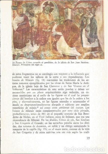 Postales: LAMINA V02534: Fresco de Cristo, iglesia de San Juan Bautista, Mustair - John Beckwith