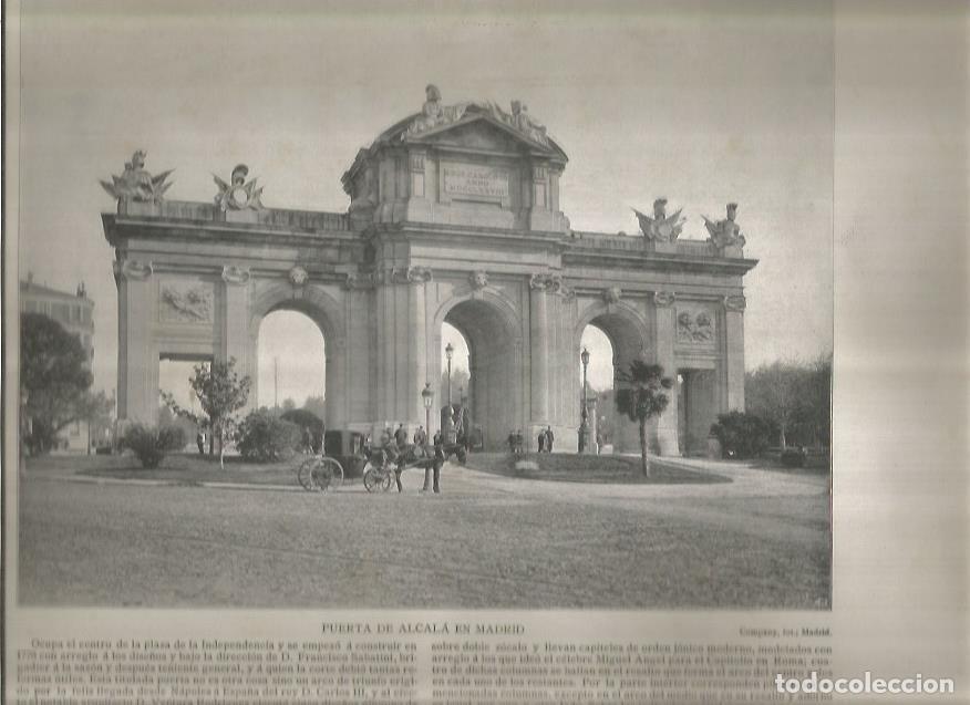 Postais: LAMINA V02823: Puerta de Alcala, Madrid - Varios