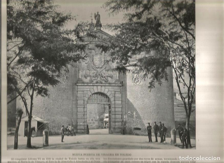 Postais: LAMINA V02704: Nueva puerta de Visagra en Toledo - Varios