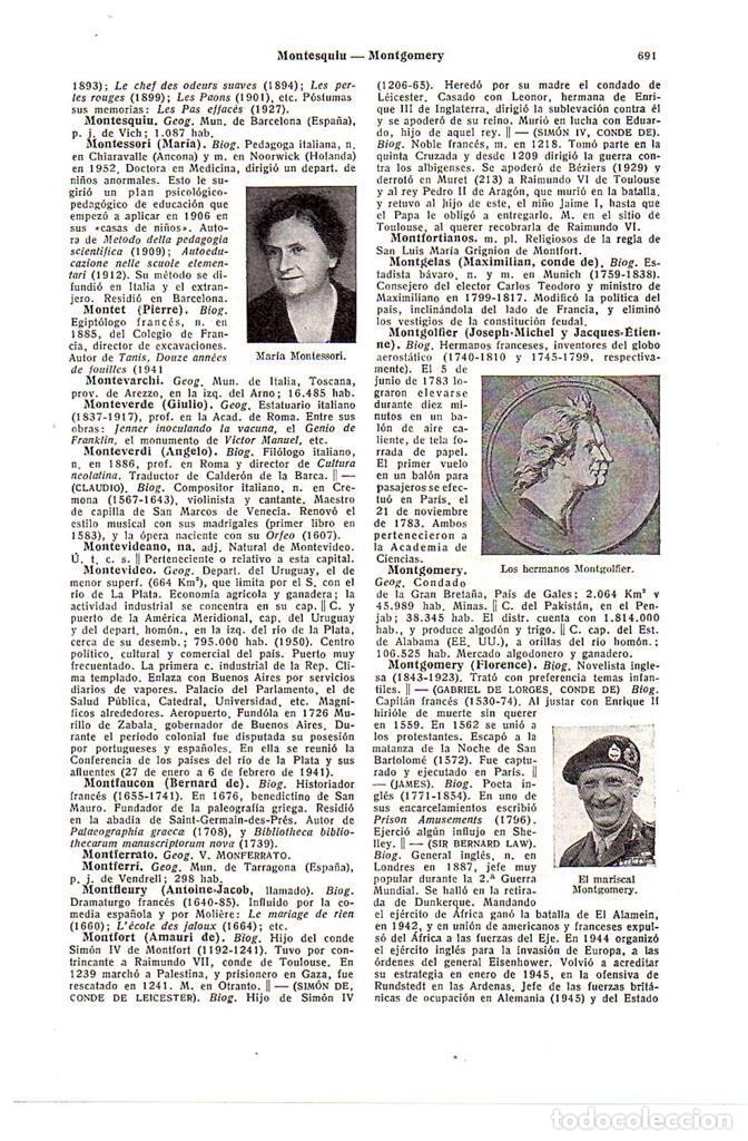 Cartoline: LAMINA 28707: Maria Montessori y el mariscal Montgomery - VVAA