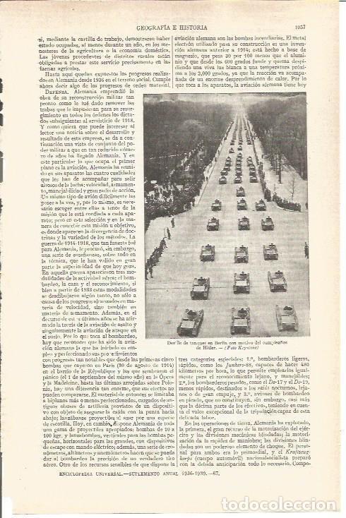 Postais: LAMINA V03756: Tanques en Berlin celebracion aniversario de Hitler - Varios