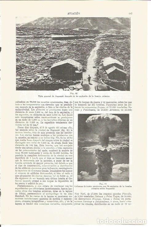 Postais: LAMINA V03833: Vista general y explosion de la bomba atomica sobre Nagasaki - Varios