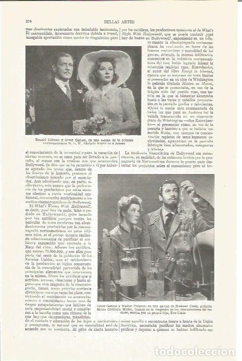 Postkarten: LAMINA V03862: R. Colman y G. Garson en Niebla en el pasado y G. Garson y W.Piggeon en Madame Curie.