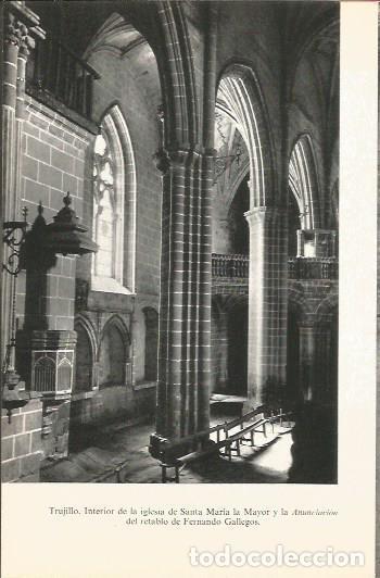 Postais: LAMINA V02073: Caceres. Interior iglesia de Santa Maria la Mayor en Trujillo - M. Mu&ntilde;oz de San Pedro