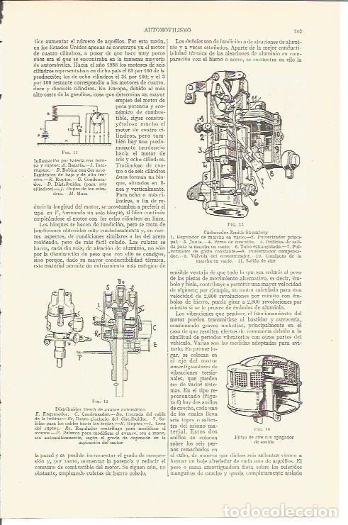 Postkarten: LAMINA V03648: Carburador Zenith-Stromberg y distribuidor Bosch - Varios
