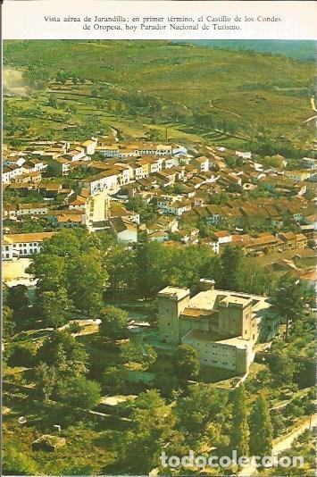 Cartoline: LAMINA V02044: Caceres. Vista aerea de Jarandilla - M. Mu&ntilde;oz de San Pedro, Conde de Canilleros