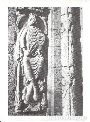 Postales: LAMINA V02322: Catedral de Santiago. Escultura del Rey David - G. Fuertes Dominguez