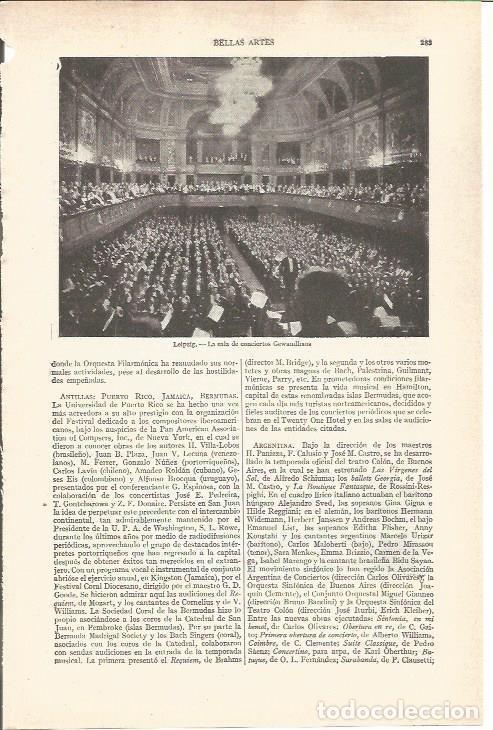 Cartoline: LAMINA V03685: Sala de conciertos Gewandhaus en Leipzig - Varios