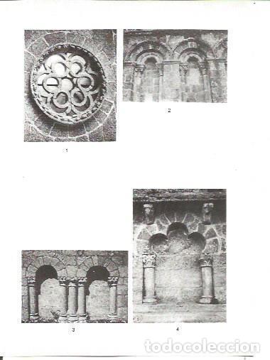 Postales: LAMINA V02320: Catedral de Santiago. Detalles ventanas ciegas y roseton Portico de la Gloria - G. Fu