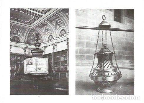 Postales: LAMINA V02317: Catedral de Santiago. Atril barroco y El Botafumeiro - G. Fuertes Dominguez