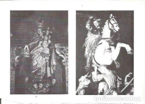 Postales: LAMINA V02311: Catedral de Santiago. Esculturas de La Virgen del Carmen y La Batalla de Clavijo por