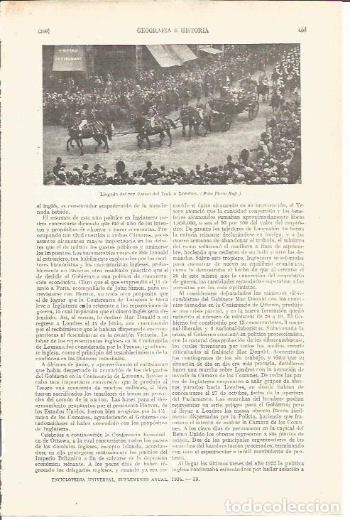 Postcards: LAMINA V04188: Llegada del rey Faisal a Londres - Varios