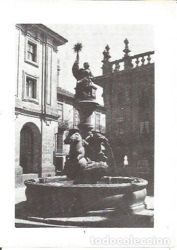 Postales: LAMINA V02287: Fuente de las Platerias en Santiago de Compostela - G. Fuertes Dominguez