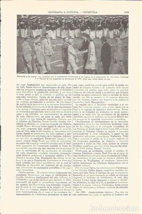 Postkarten: LAMINA V03138: Kennedy, su esposa y Betancourt en Maiquetia, Caracas - Varios