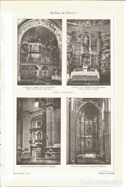 Postales: LAMINA V03217: Iglesias de Santa Marta y Santiago en Medina de Rioseco - Varios