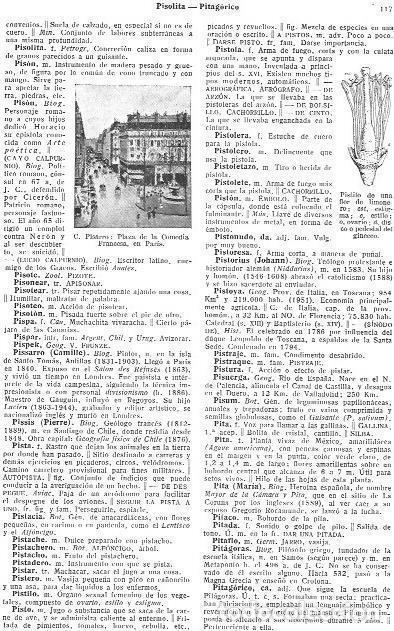 Postkarten: LAMINA 28843: Plaza de la Comedia Francesa en Paris y pistilo de limonero - VVAA