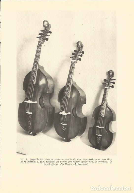 Postkarten: LAMINA V02932: 3 violas de gamba reproducciones de M. Hoffman - Varios