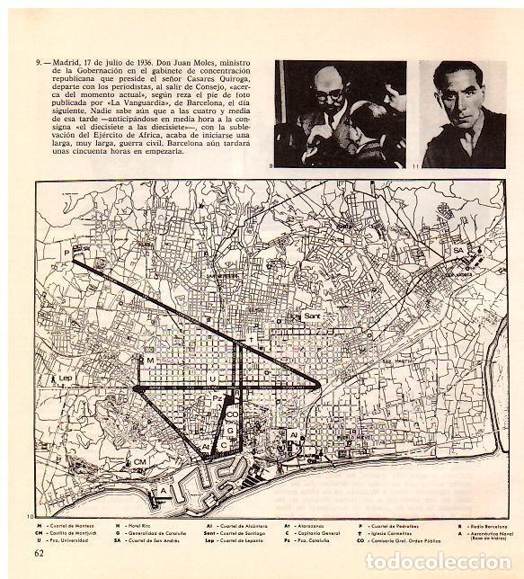 Postkarten: LAMINA 28299: Plano de Barcelona con planificacion militar - Jose Luis Vila San Juan