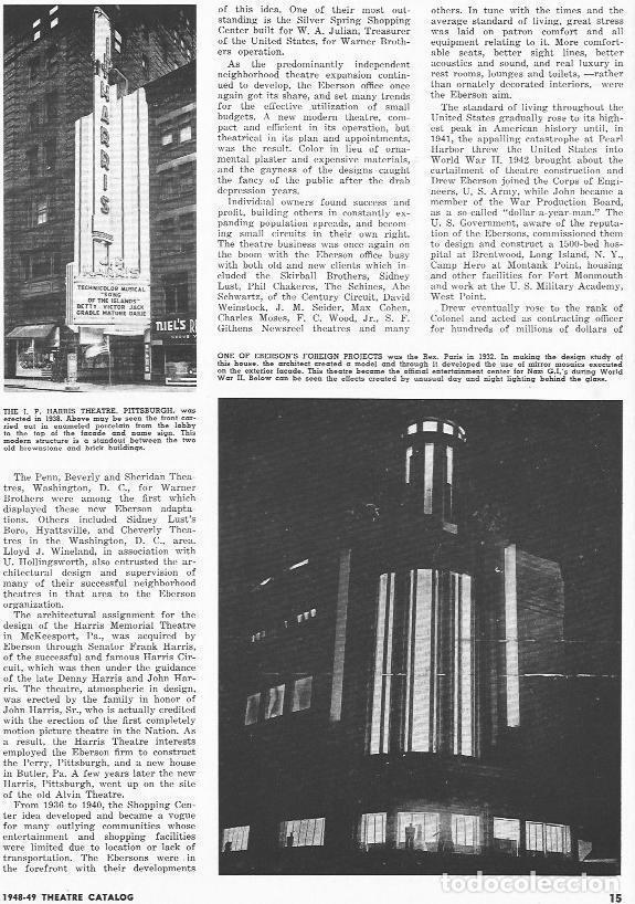 Postkarten: LAMINA 29242: Harris Theatre, Pittsburgh y el Rex de Paris - Paul J. Greenhalgh