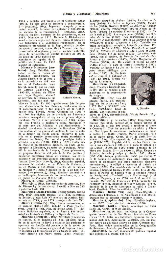 Postkarten: LAMINA 28659: Antonio Maura y F. Mauriac - VVAA