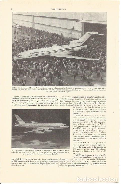 Postkarten: LAMINA V05148: Boingn 727 en Renton, Washington y Convair 600 - Varios