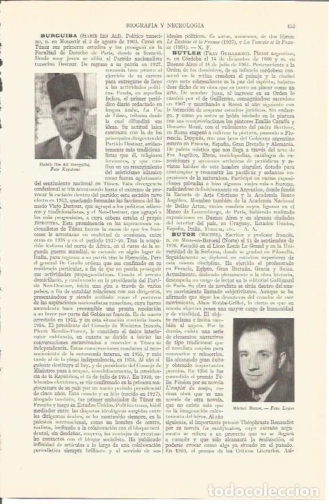 Cartoline: LAMINA V05198: Habib Ibn Burguiba y Michel Butor - Varios