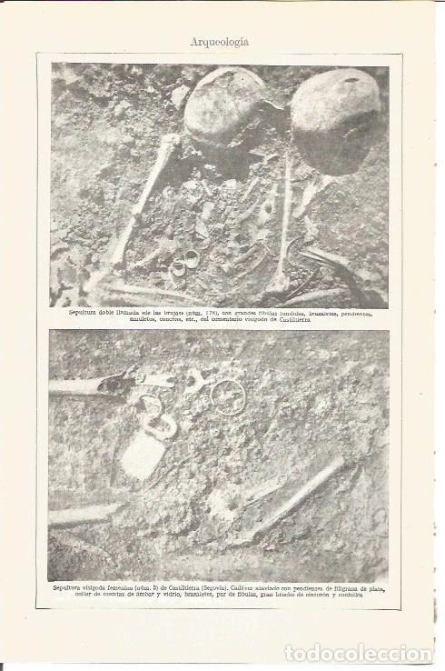 Cartoline: LAMINA V03821: Sepulturas visigodas en Castiltierra, Segovia - Varios