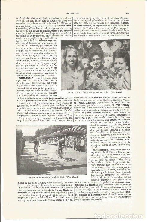 Postkarten: LAMINA V03909: Bernardo Ruiz y vuelta a Catalu&ntilde;a en 1948 - Varios