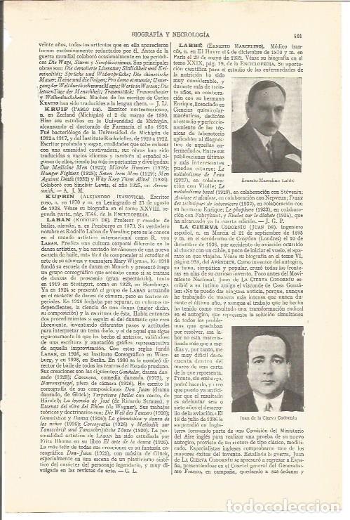 Postales: LAMINA V03712: E. Marcelino Labbe y Juan de la Cierva Codorniu - Varios