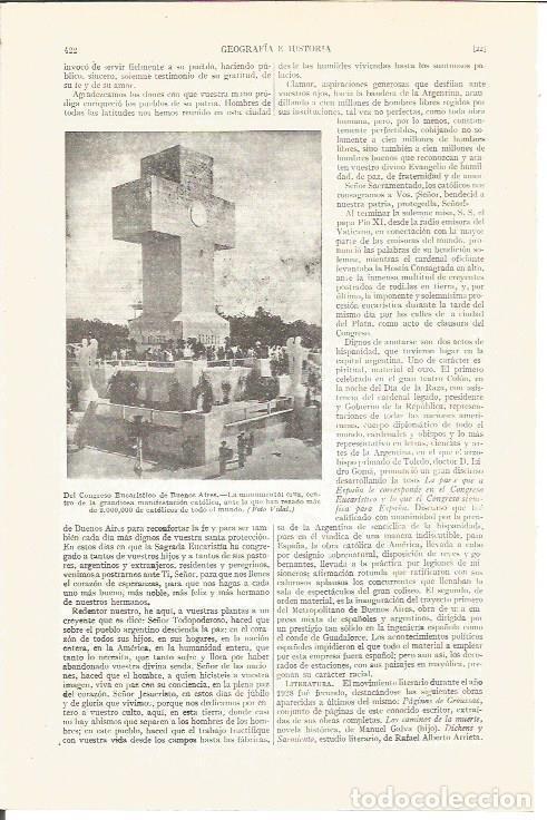 Postcards: LAMINA V04143: Congreso Eucaristico en Buenos Aires - Varios