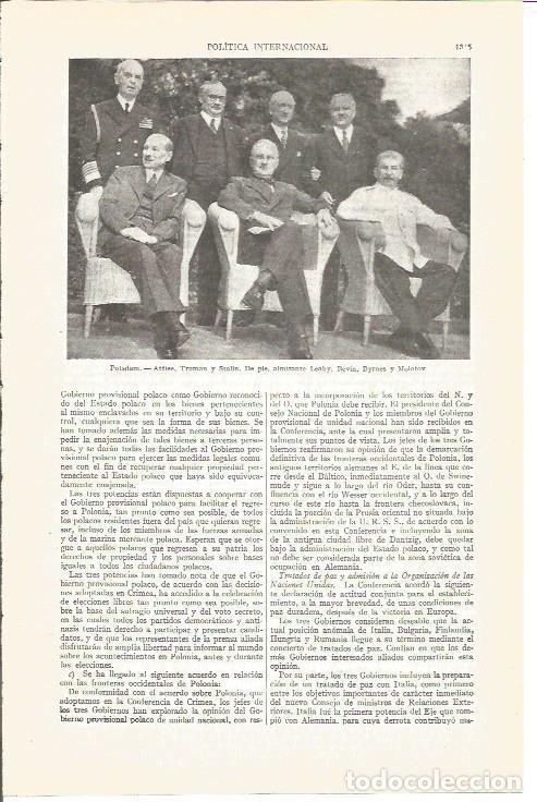 Postkarten: LAMINA V04078: Attlee, Truman, Stalin, Leahy, Bevin, Byrnes y Molotov - Varios